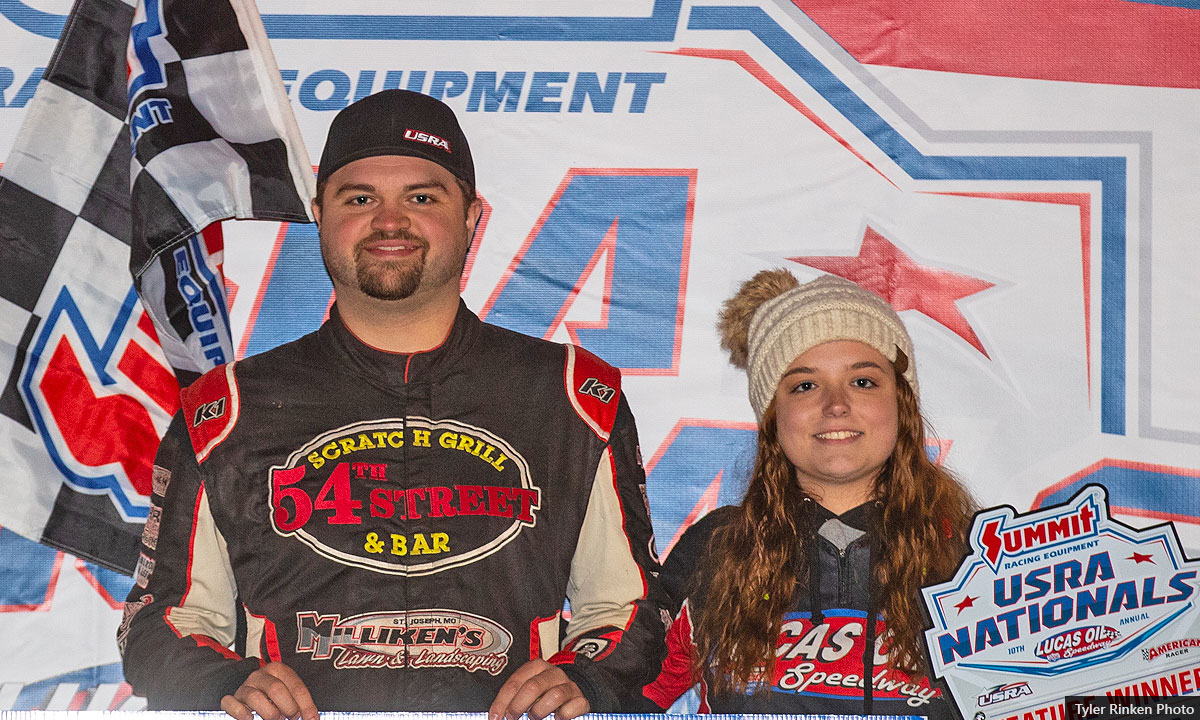 Shadren Turner won the first of three USRA B-Mod main events.