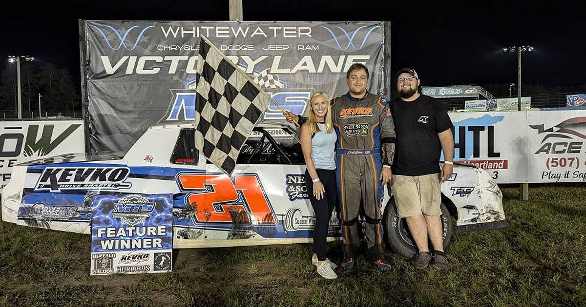Jacob Bleess won the USRA Stock Car main event.